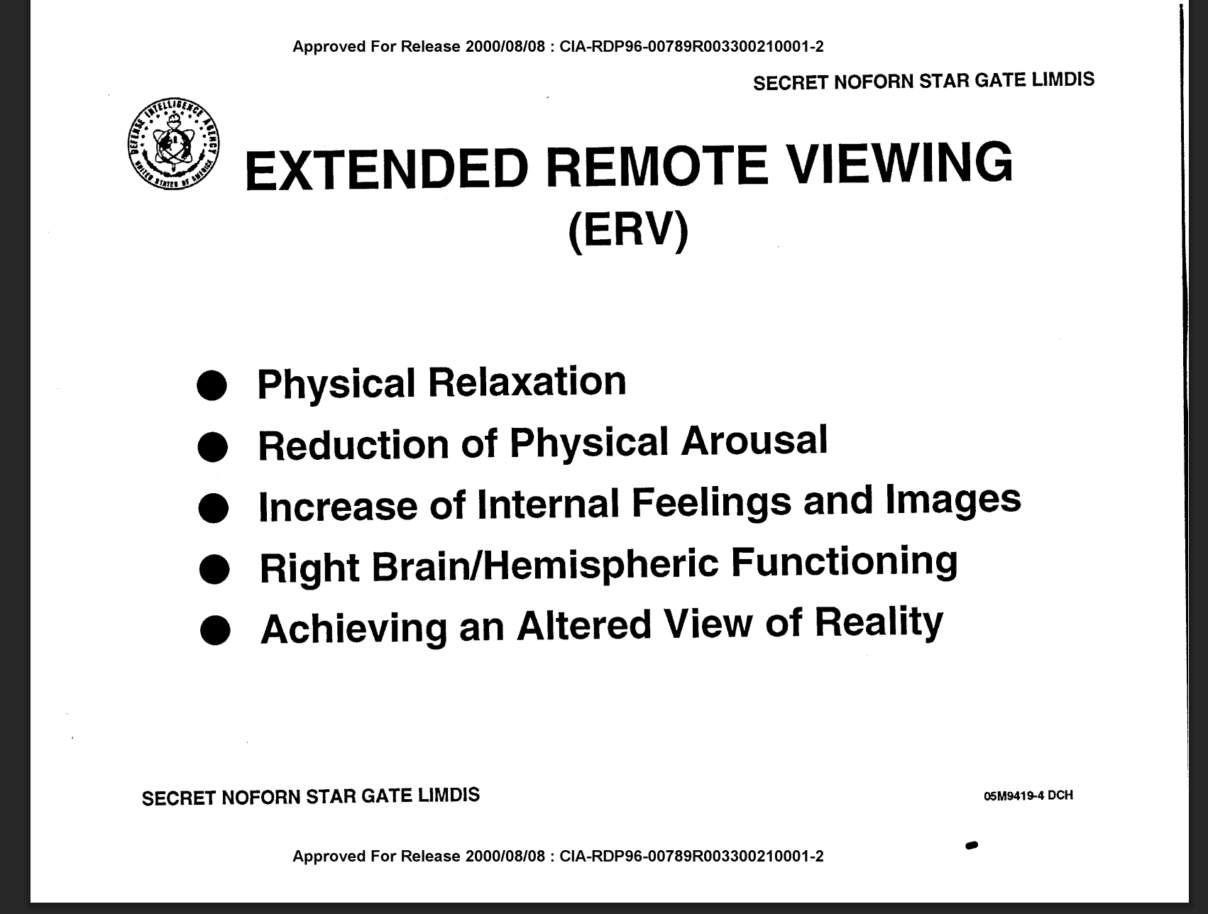 CIA Remote viewing